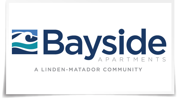 The Bayside Apartments logo design