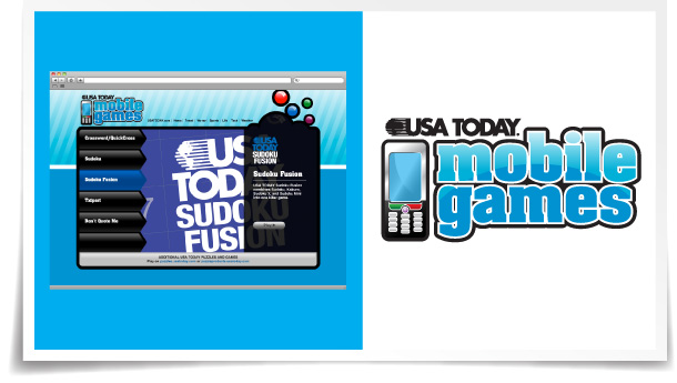 USA TODAY Mobile Games logo and microsite