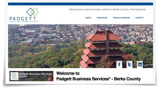 Padgett Business Services web site